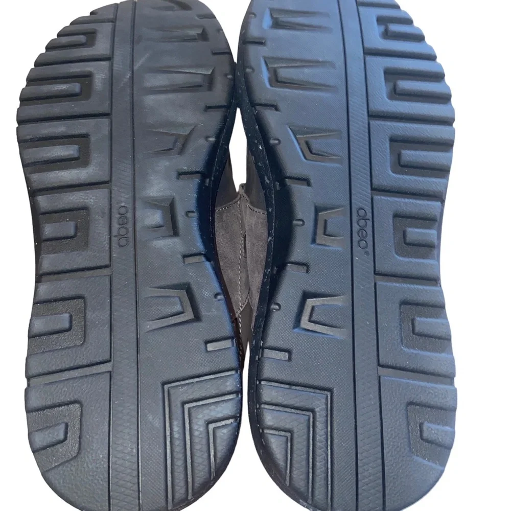 Abeo Pro System Barlow Leather Shoes Mens Size 12 M Gray Casual Comfort Lace Up